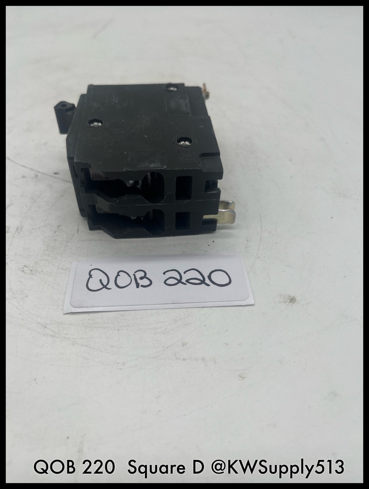 QOB220~Square D QOB220 20A 2P 120/240V 10KA Mini Circuit Breaker-Used