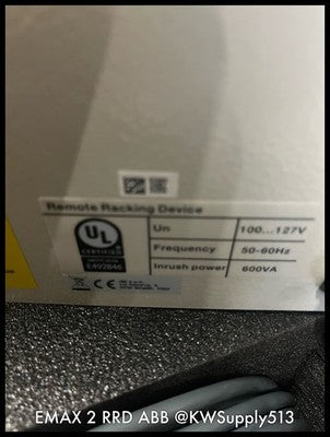 EMAX2 RRD ~ ABB Sace EMAX2RRD Remote Racking Device with carrying case Unused