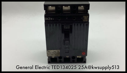 TED134025 ~ GE TED134025 25A 3P 480V TED Type MCCB ~ Inspected/90 Day Warranty