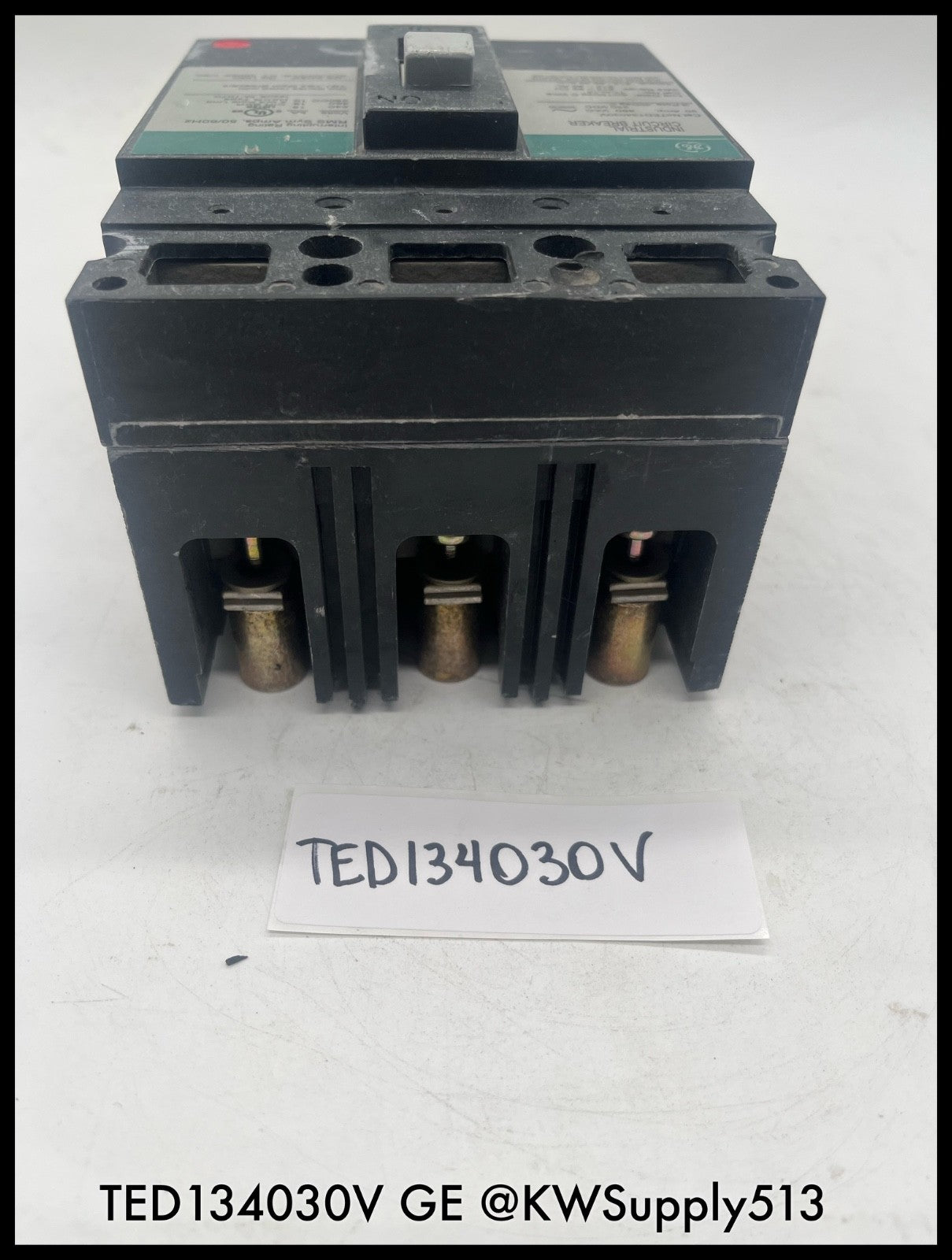 TED134030V~GE TED134030V 30A 3P 480V 18KA Industrial Circuit Breaker-Used