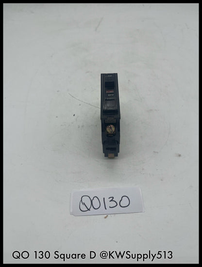 QO130~Square D QO130 30A 1P 120V 10KA Mini Circuit Breaker -Used