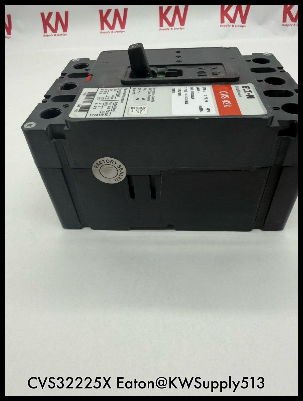 CVS3225X~Eaton CVS3225X 225A 240VAC Circuit Breaker-Used
