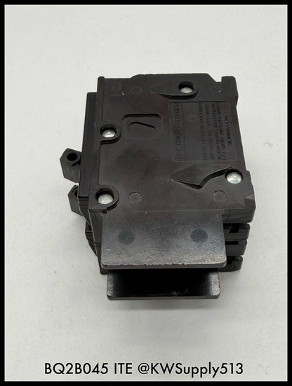 BQ2B045~ITE BQ2B045 45A 2P 1PH 120/240VAC 10KA TM Circuit Breaker-Used