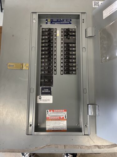 100A Electrical Pannel Main & Breakers-NQOD424M100