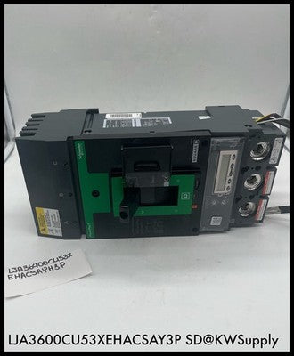 LJA36400CU53XEHACSAYH3P ~Square D 400A CB with AS ST WH PL Unused Surplus No Box