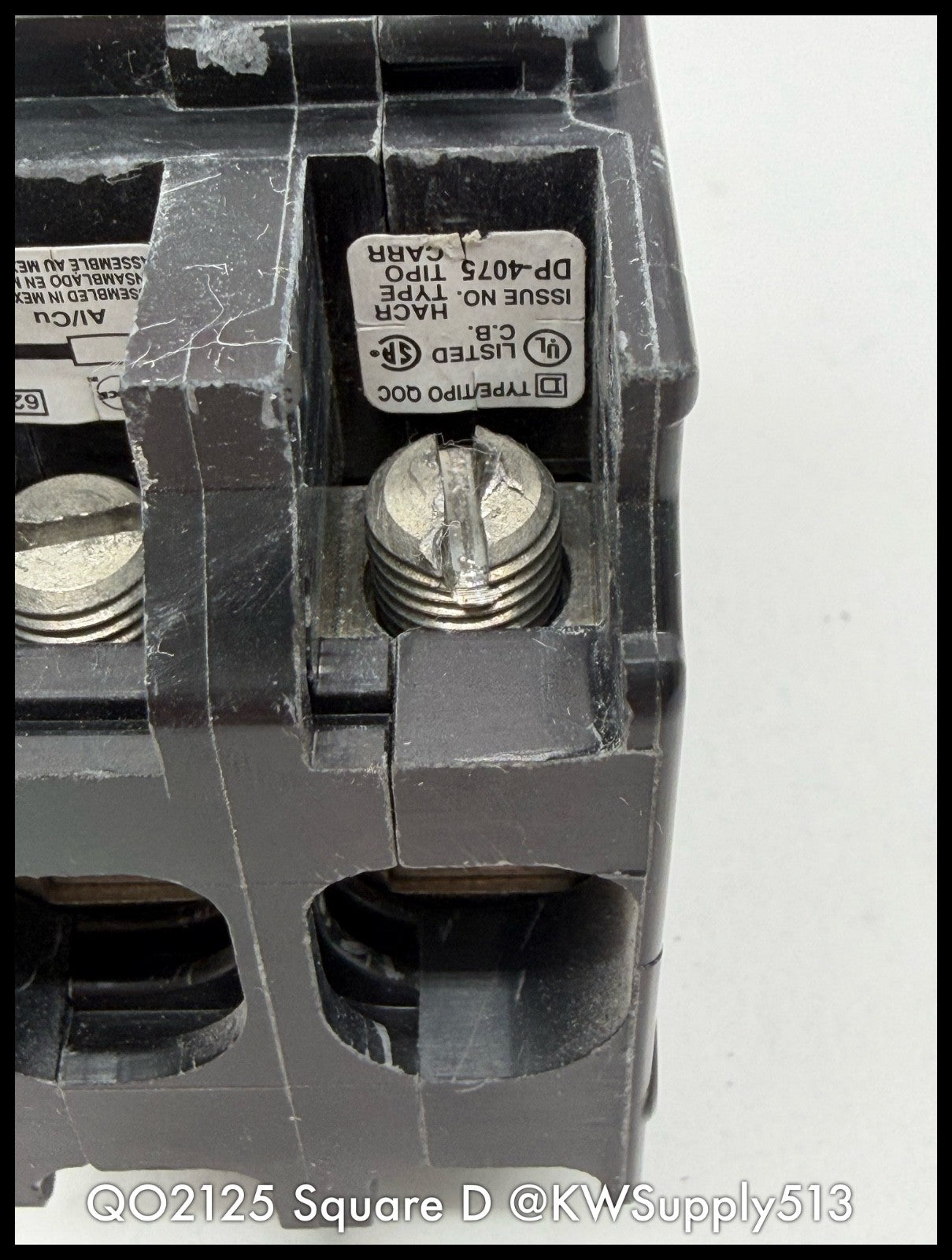 QO2125~Square D QO2125 125A 2P 240V TM LI 10KA Circuit Breaker-Used