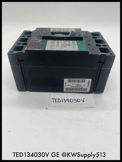 TED134030V~GE TED134030V 30A 3P 480V 18KA Industrial Circuit Breaker-Used