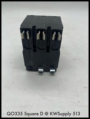 QO335~Square D QO335 35A 3P Mini Circuit Breaker QO- Unused Surplus