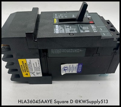 HLA36045AAYE~Square D HLA36045AAYE 45A Circuit Breaker with AS &EH Unused