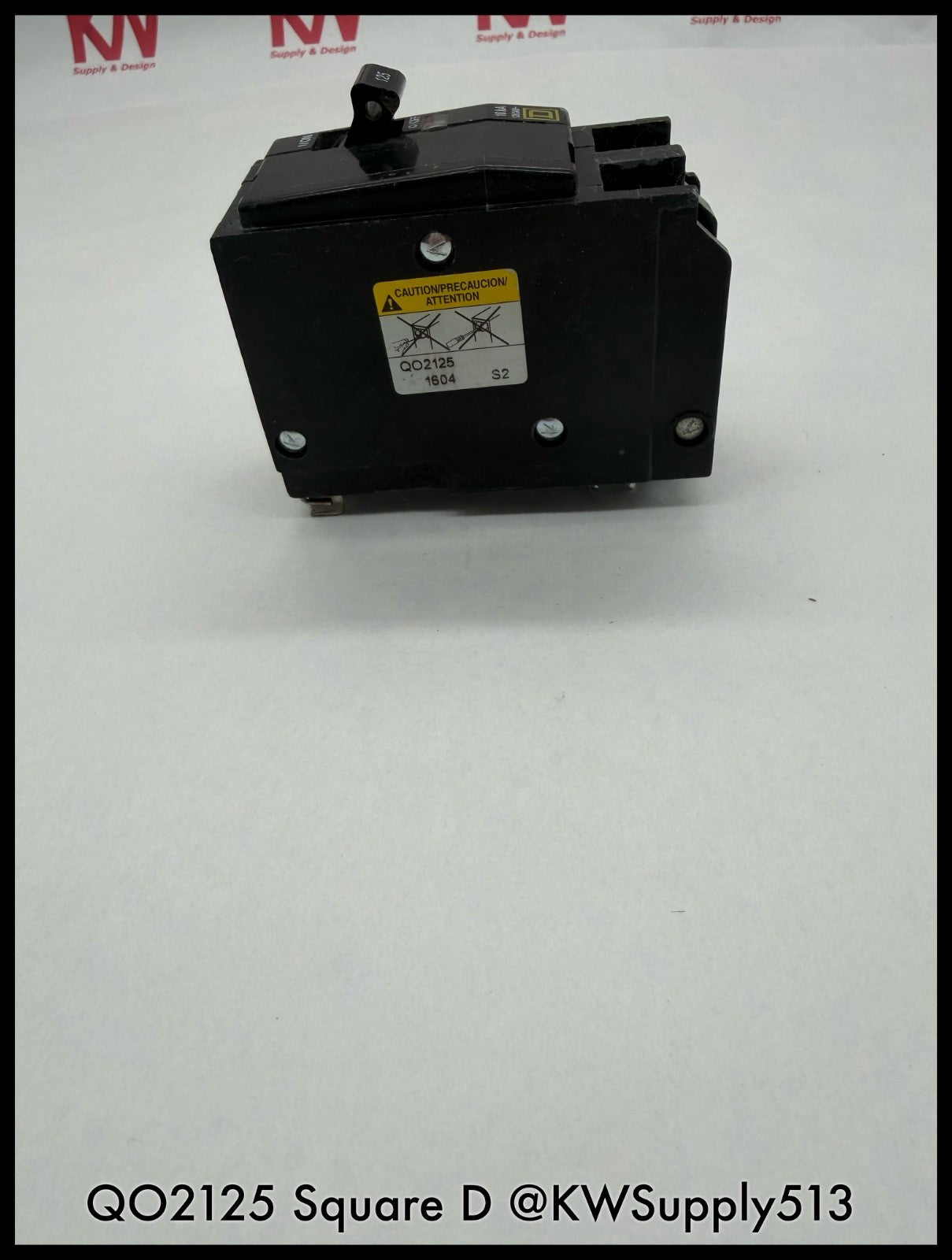 QO2125~Square D QO2125 125A 2P 240V TM LI 10KA Circuit Breaker-Used