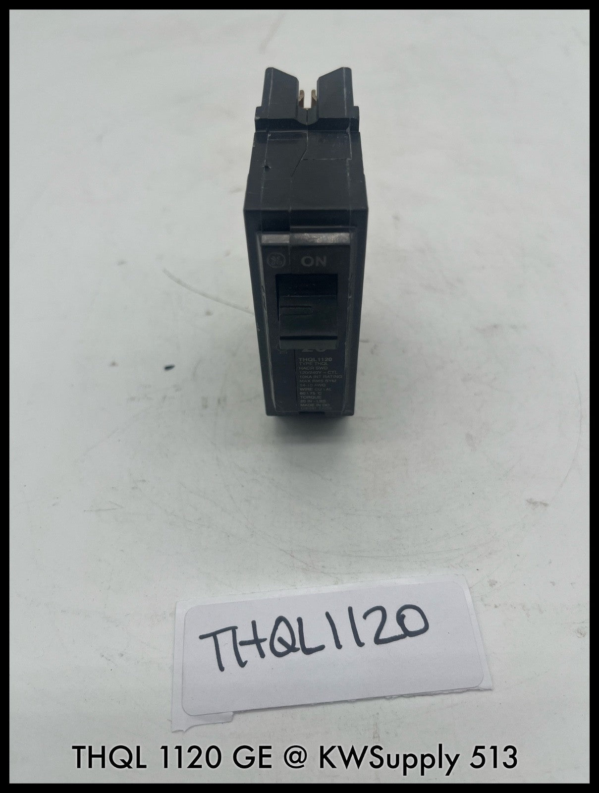 THQL1120~GE THQL1120 20A 1P 120/240V Circuit Breaker-Used