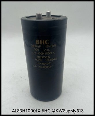 ALS30H1000LX~BHC ALS30H1000LX Capacitor 5800UF 300VDC -10+50% Unused Surplus