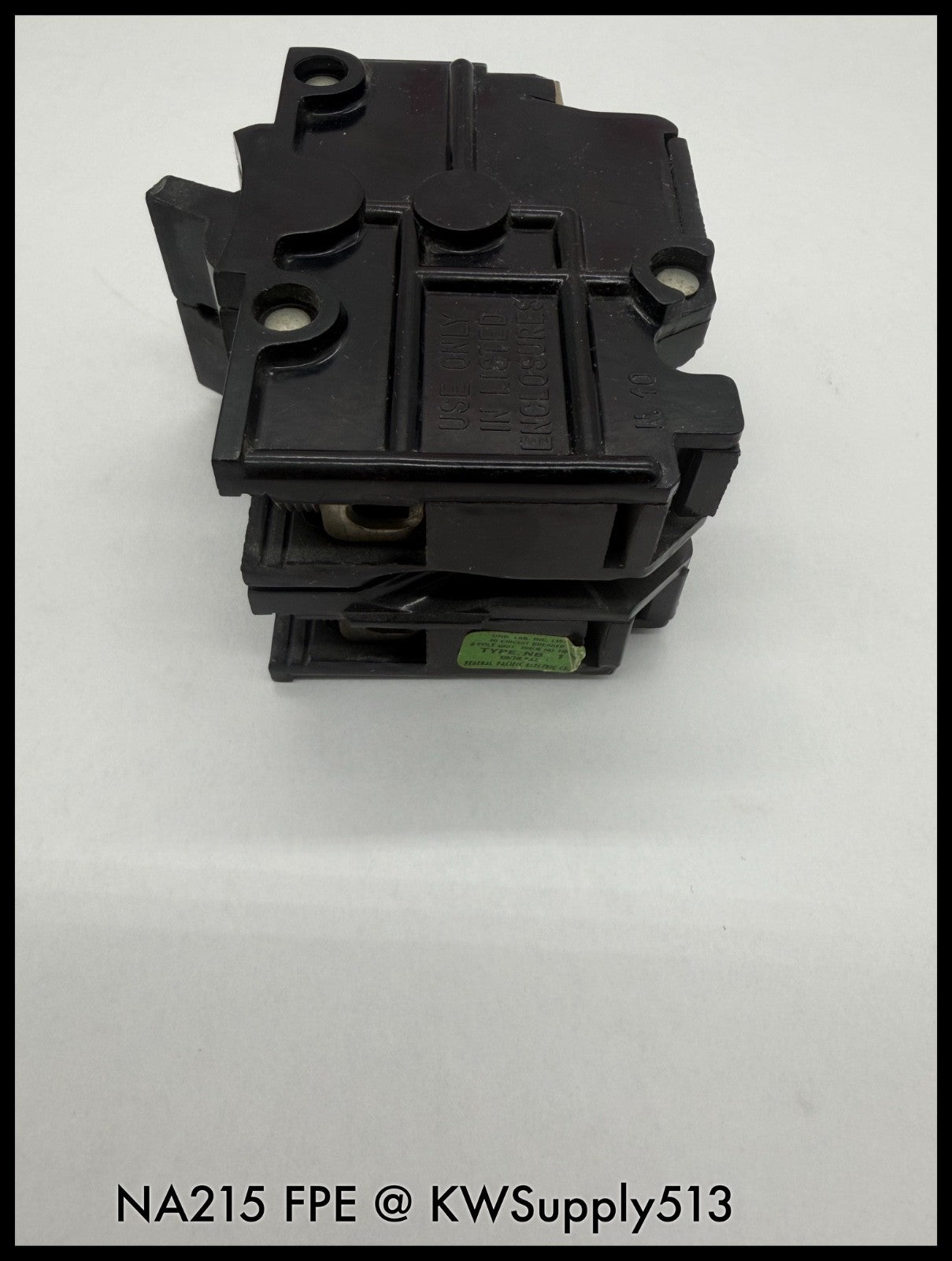 NA215~FPE NA215 15A 2P 1PH 120V/240VAC Circuit Breaker-Used