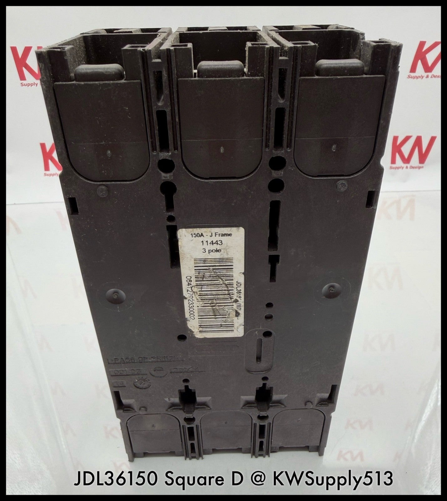 JDL36150~Square D JDL36150 150A 3P 3PH 600VAC 65KA Circuit Breaker -Used
