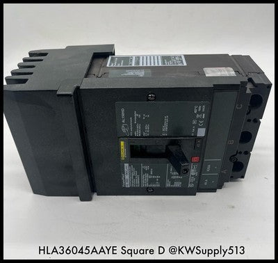 HLA36045AAYE~Square D HLA36045AAYE 45A Circuit Breaker with AS &EH Unused