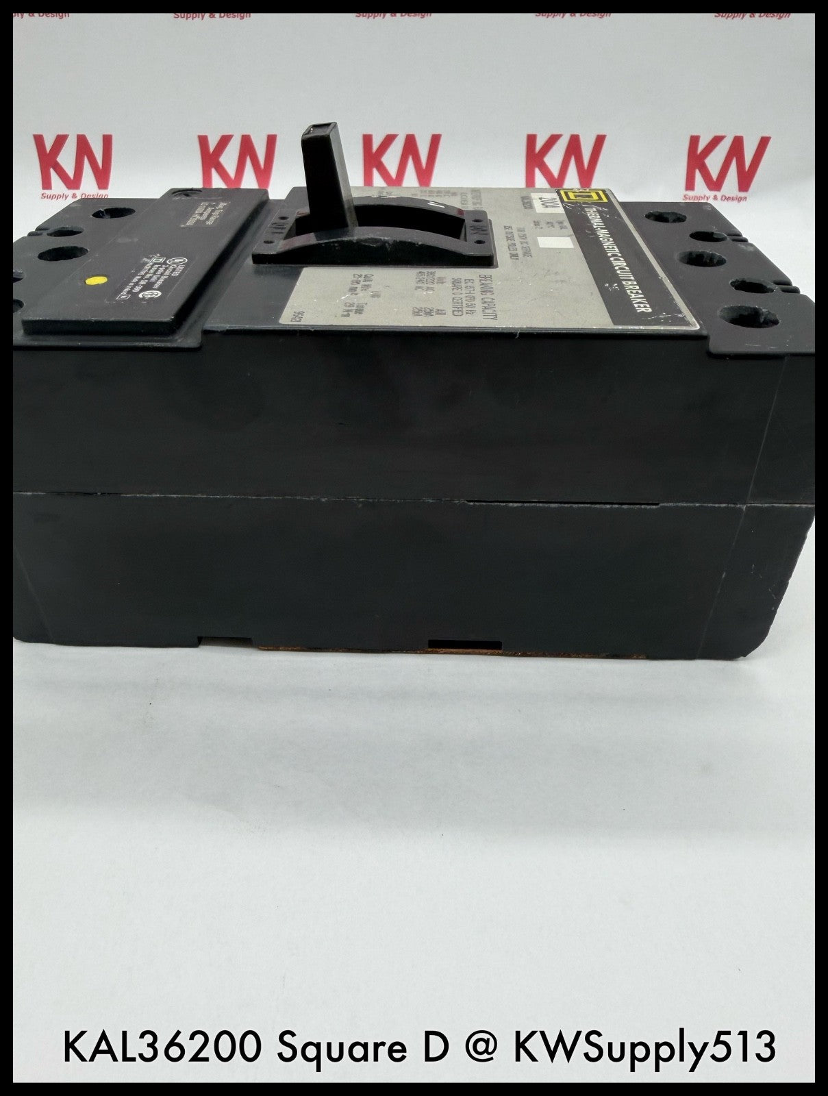 KAL36200~Square D KAL36200 200A 3P 3PH 600V 25KA Circuit Breaker-Used