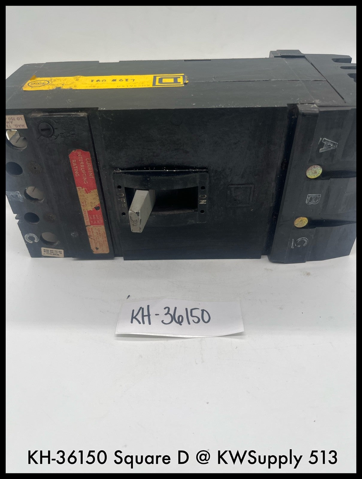 KH36150~Square D KH36150 150A 3p 600V I-Line Circuit Breaker-Used