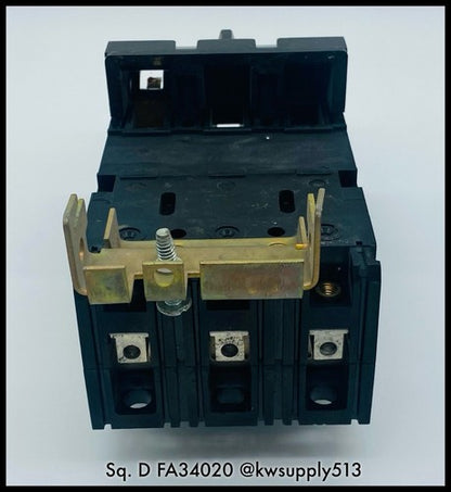 FA34020 ~ Square D FA34020 FA 480VAC 20A I-Line MCCB ~ B. Lugs Shelf Surplus
