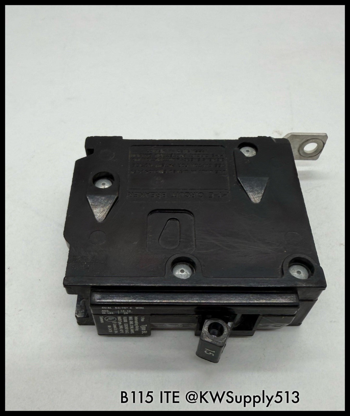 B115~ITE B115 15A 1P 120/240VAC 60HZ 10KA MCCB-Used
