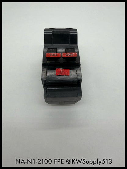 NA-N1-2100~FPE NA-N1-2100 100A 120/240VAC 10KA Circuit Breaker-Used