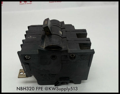 NBH320~FPE NBH320 20A 3P 240VAC 10KA Circuit Breaker-Used