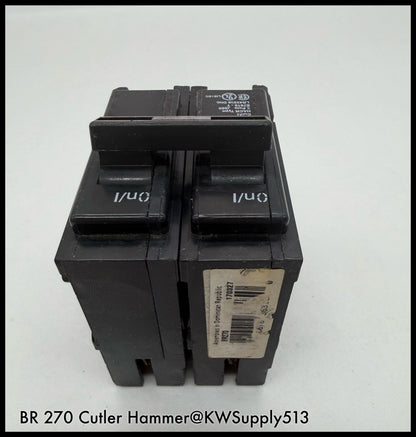 BR270~Eaton BR270 70A 2P 120/240V 10KA Circuit Breaker-Used
