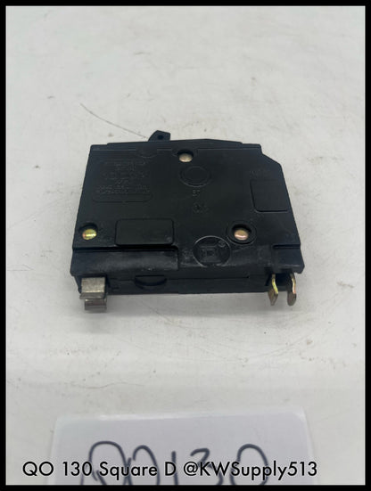 QO130~Square D QO130 30A 1P 120V 10KA Mini Circuit Breaker -Used