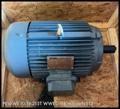 PEWWE10-18-215T~Worldwide Electric Crop. 3Phase Induction Motor 10HP 1800PRM New