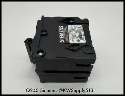 Q240~Siemens Q240 40A 2P 1PH 240VAC 10KA Circuit Breaker-Used