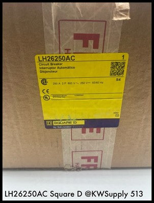 LH26250AC ~ Square D LH26250AC 250A 2P Circuit Breaker with AS Used
