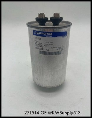 27L514~GE 27L514 Capacitor 370VAC 60UF +06-06% 2.5X3.88 Unused Surplus