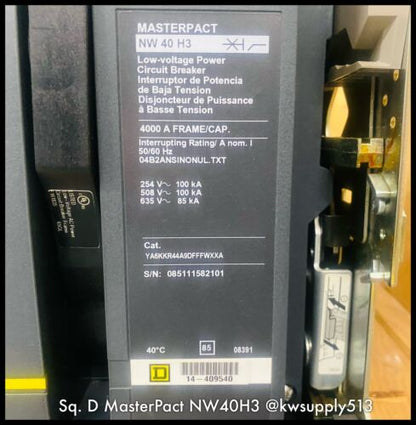 4000A NW40H3 Circuit Breaker-YA6KKR44A9DFFFWXXA