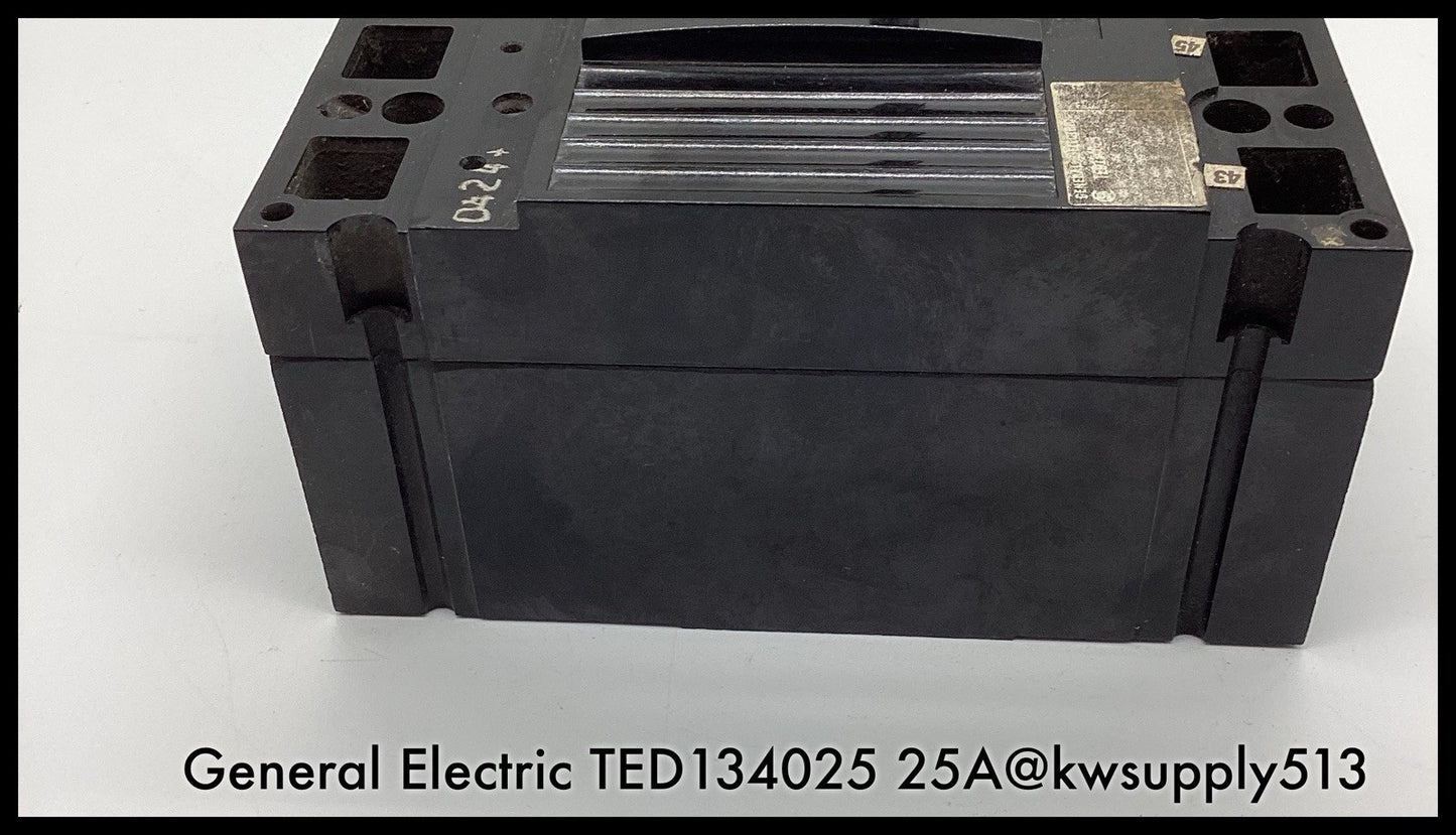 TED134025 ~ GE TED134025 25A 3P 480V TED Type MCCB ~ Inspected/90 Day Warranty
