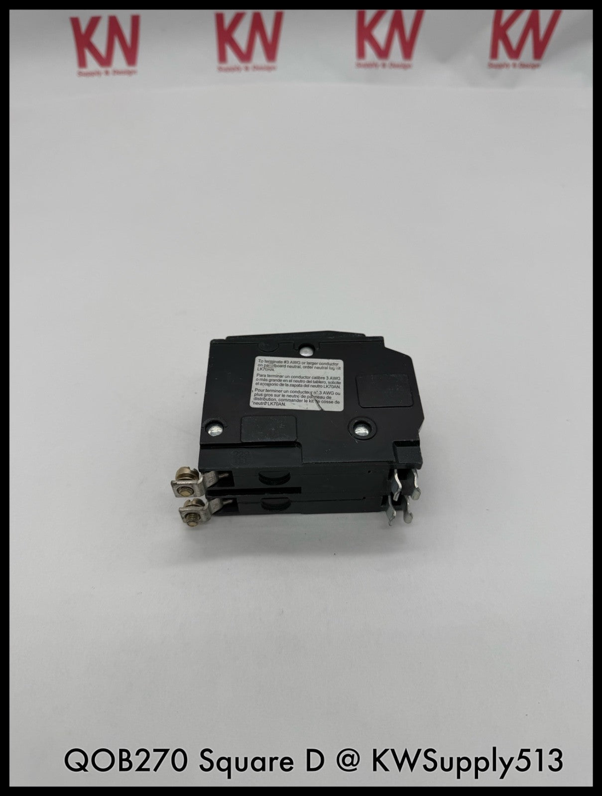 QOB270~Square D QOB270 70A 2P 240VAC TM Circuit Breaker -Used