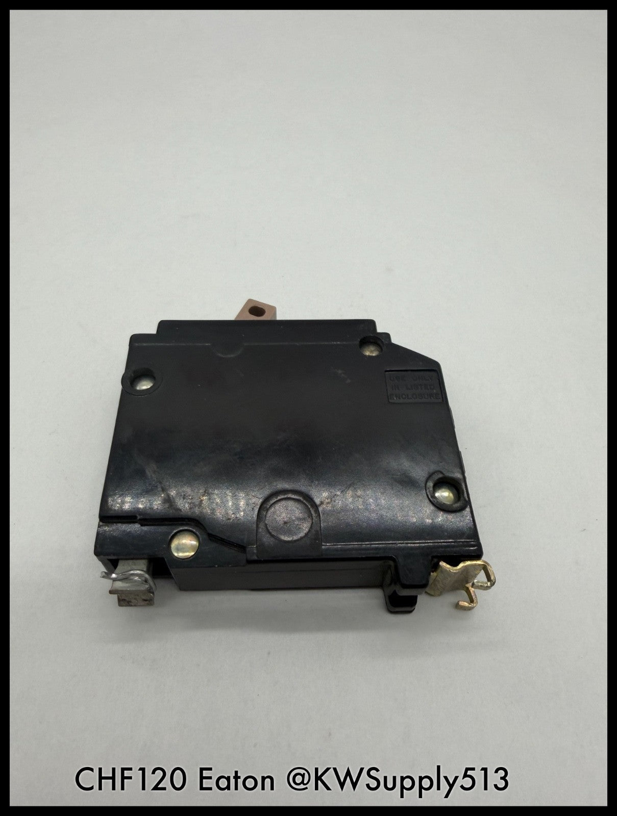 CHF120~Eaton CHF120 20A Plug On 1-Pole Circuit Breaker-Used