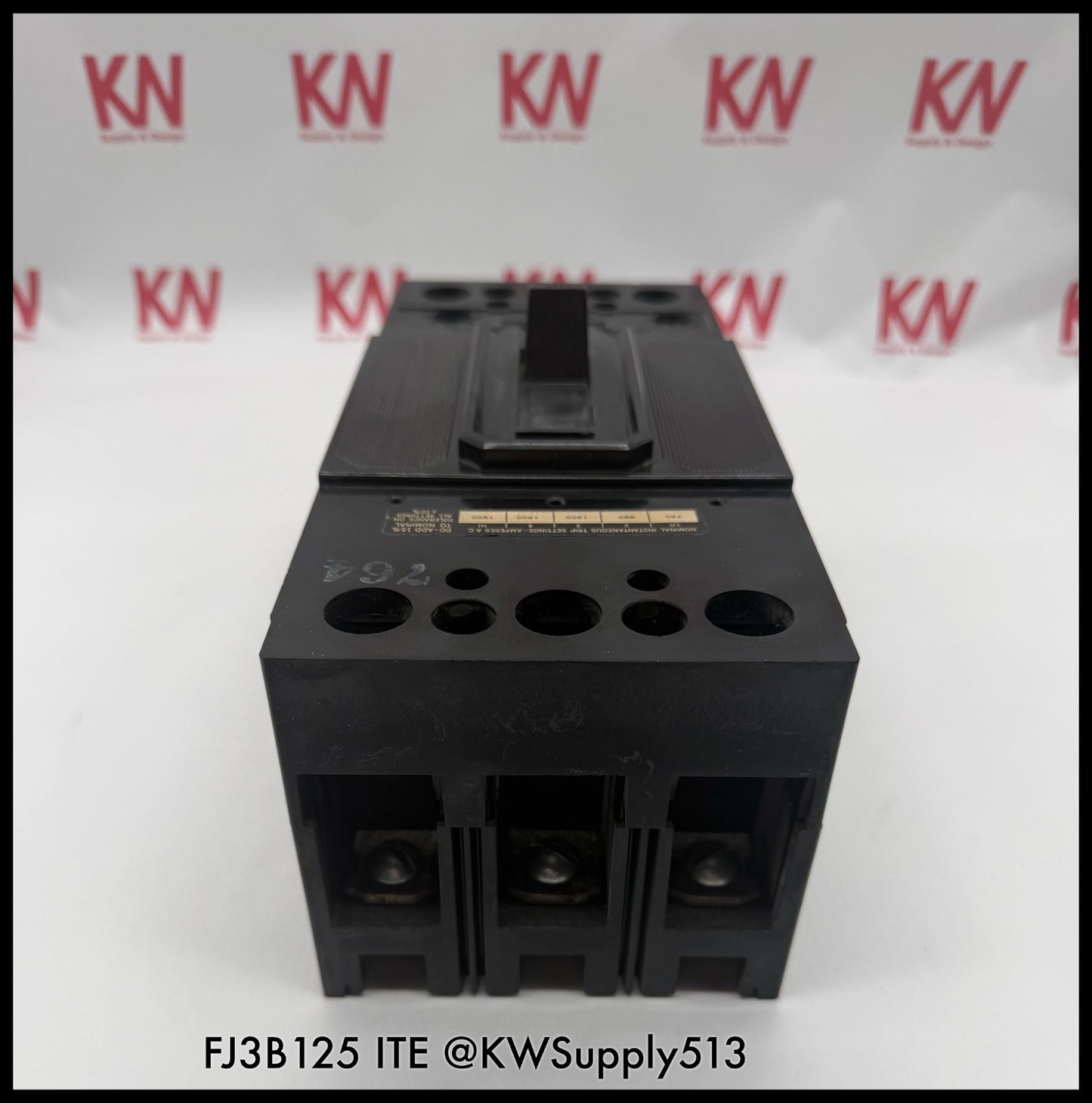 FJ3B125~ITE JF3B125 125A 3P 3PH 600V 14KA Circuit Breaker-Used