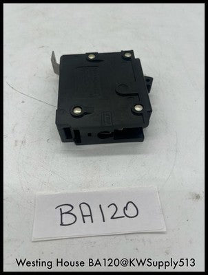 BA120~WestingHouse BA120 20A 1P 120/240Vac 10KA Circuit Breaker-Used