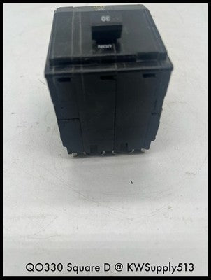 QO330~Square D QO330 30A 2P 120/240V Circuit Breaker-Used