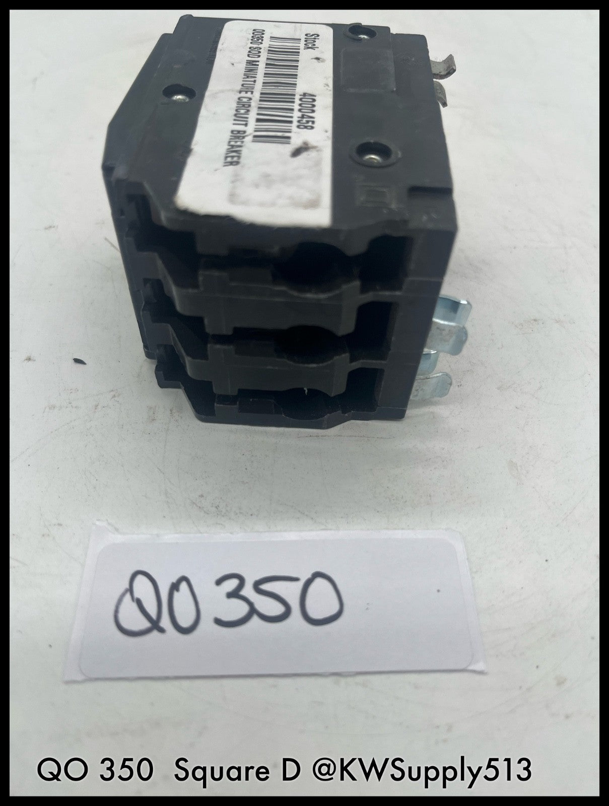 QO350~Square D QOB350 50A 3P 120/240V 10KA Mini Circuit Breaker-Used