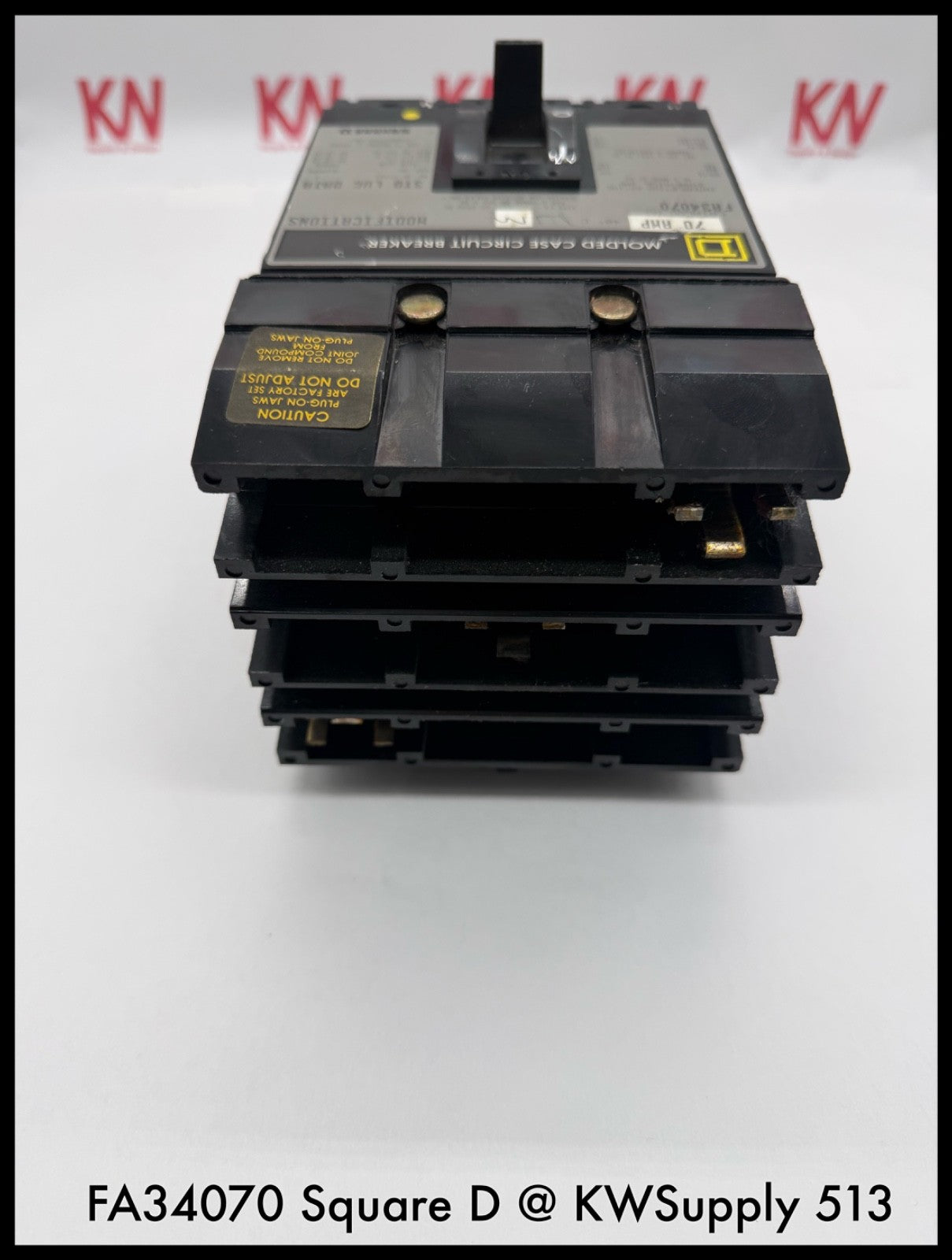 FA34070~Square D FA34070 70A 480V 3P 3PH 18KA I-line Circuit Breaker-Used