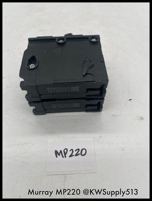 MP220~Murray MP220 20A 2P 60Hz 10KA 120/240V Circuit Breaker-Used