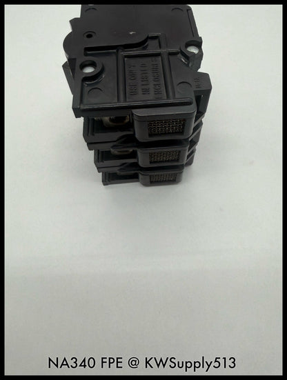 NA340~FPE NA340 40A 3P 240VAC 10KA Molded Case Circuit Breaker-Used