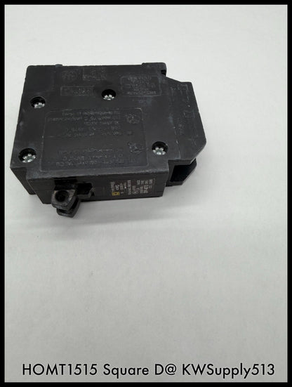 HOMT1515~Square D HOMT1515 15/15A 120VAC 2x1 Pole Tadem TM Circuit Breaker-Used