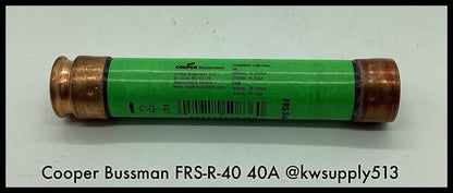 FRS-R-40 ~ Bussman FRS-R-40 40A 600V Class RK5 Fuse tront Time Delay Fuse Unused