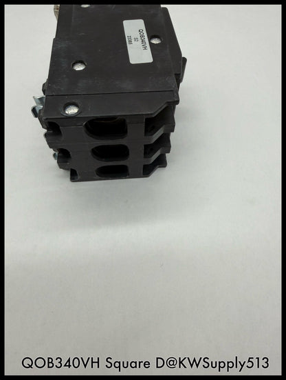 QOB340VH~Square D QOB340VH 40A 3P 3PH 240VAC Mini Circuit Breaker-Used