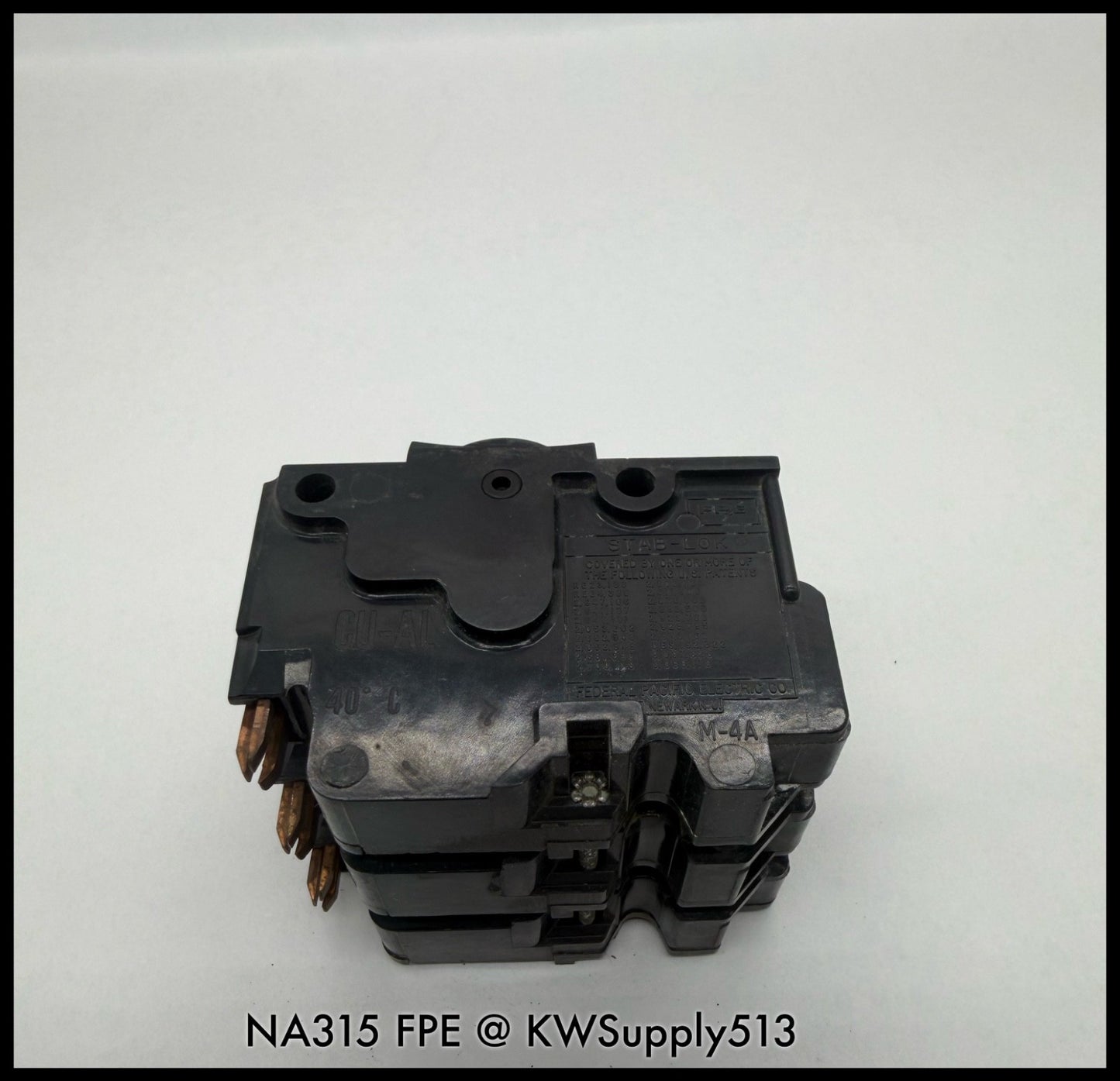 NA315~FPE NA315 15A 3P 3PH 240VAC 10KA Circuit Breaker-Used