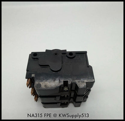 NA315~FPE NA315 15A 3P 3PH 240VAC 10KA Circuit Breaker-Used