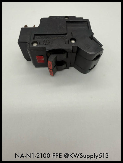 NA-N1-2100~FPE NA-N1-2100 100A 120/240VAC 10KA Circuit Breaker-Used