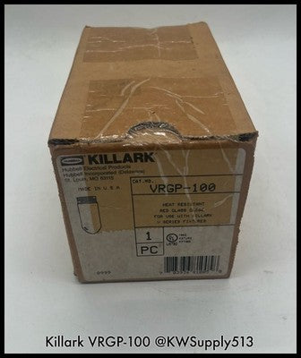 VRGP-100~Hubbell Killark ~VRGP-100~ Red Glass Globe~NIB Surplus