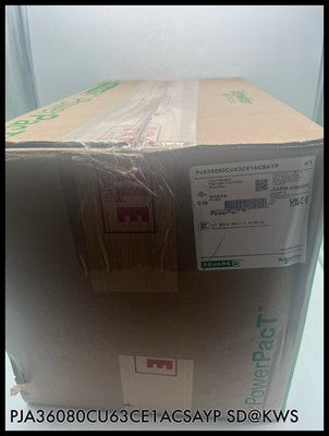 PJA36080CU63CE1ACSAYP ~ Square D 800A 3P 600V With AS ST PL Unused Surplus